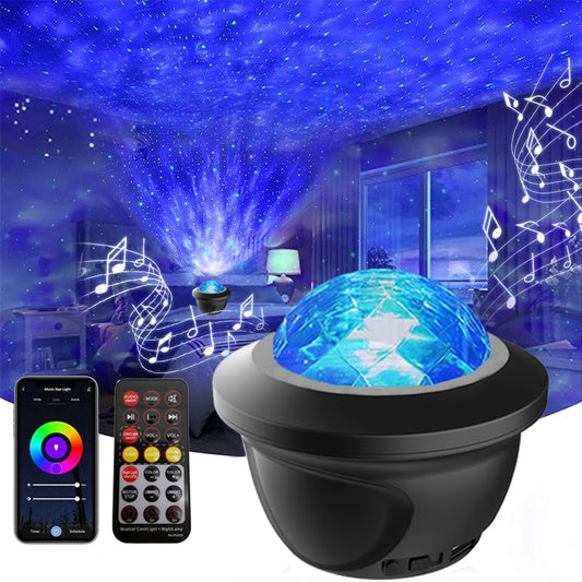 Bluetooth Speaker Galaxy Projector